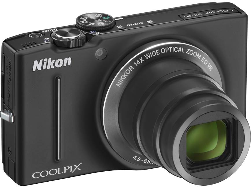Nikon Coolpix S8200 (Black) 16-megapixel digital camera with 14X