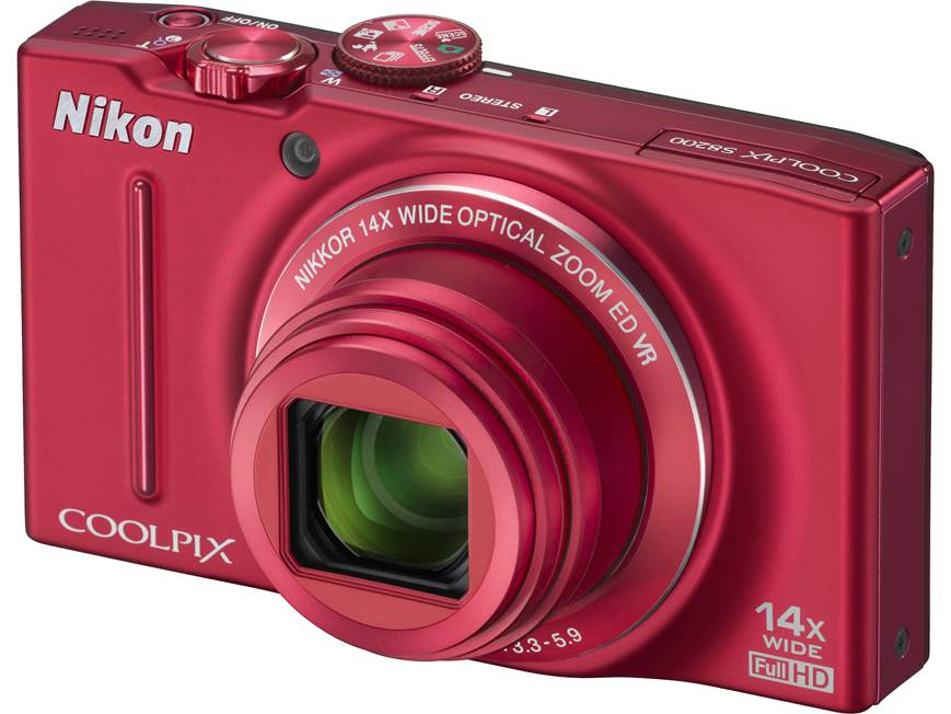 Nikon Coolpix S8200 (Black) 16-megapixel digital camera with 14X