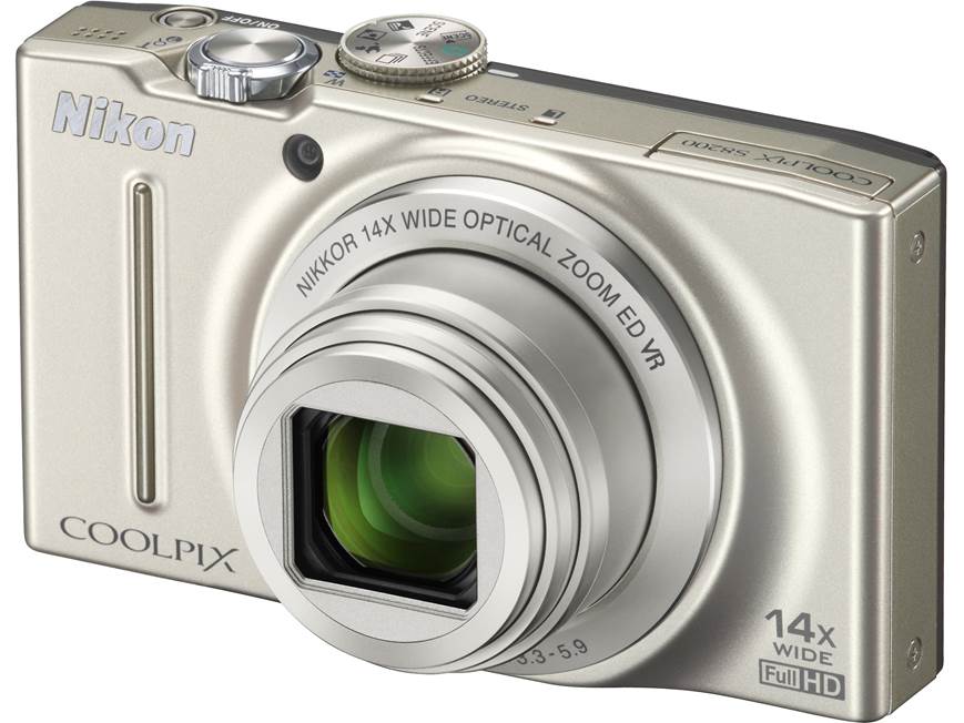 Nikon Coolpix S8200 (Black) 16-megapixel digital camera with 14X