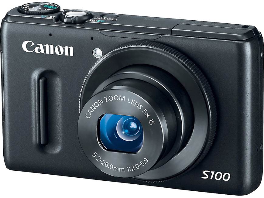 Canon PowerShot S100 (Black) 12.1-megapixel digital camera with 5X