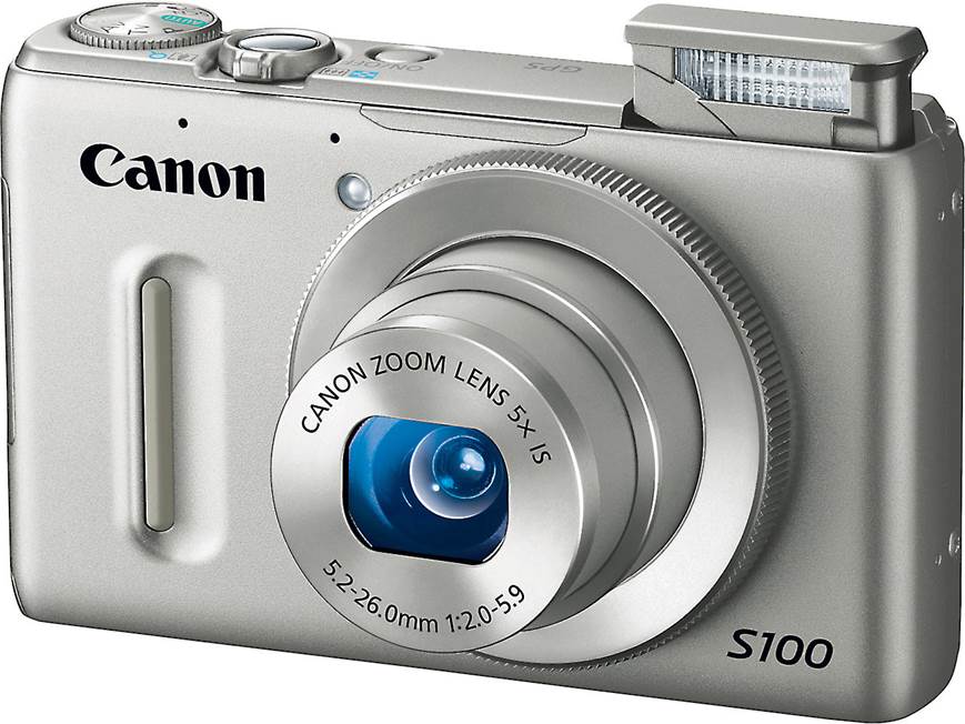 Canon PowerShot S100 (Silver) 12.1-megapixel digital camera with