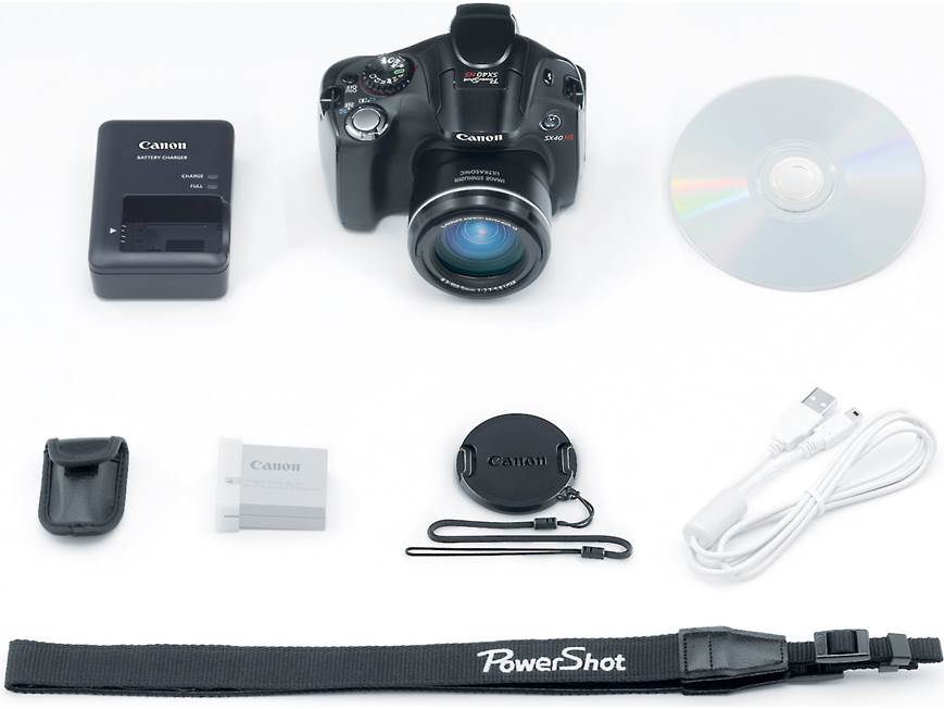 Canon PowerShot SX40 HS 12.1-megapixel digital camera with 35X