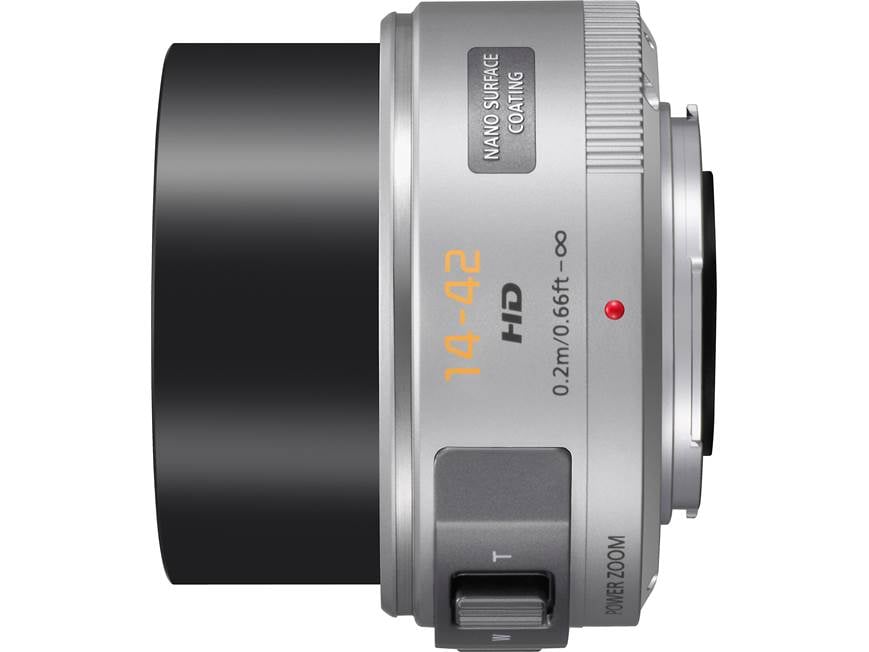 Panasonic H-PS14042K f/3.5-5.6 14-42mm Power Lens (Silver) Premium