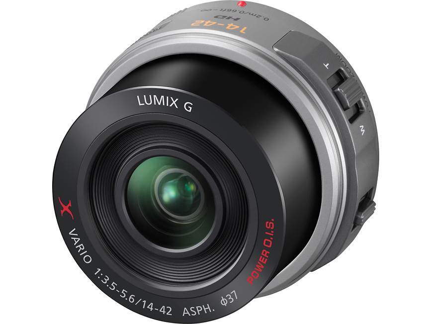 Panasonic H-PS14042K f/3.5-5.6 14-42mm Power Lens (Silver) Premium