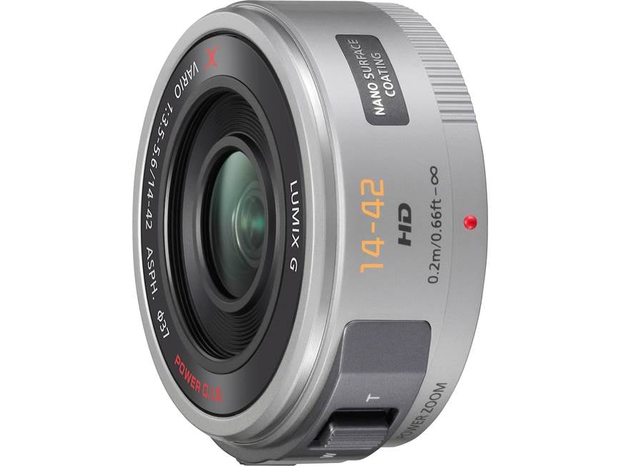 Panasonic H-PS14042K f/3.5-5.6 14-42mm Power Lens (Silver) Premium