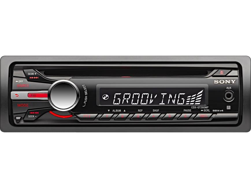 Sony CDX-GT260MP CD receiver at Crutchfield