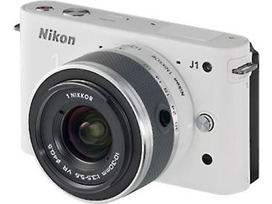 Nikon 1 J1 w/10-30mm VR Lens (Black) CX format hybrid camera with