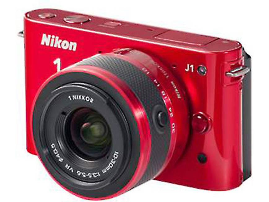 Nikon 1 J1 w/10-30mm VR Lens (Black) CX format hybrid camera with