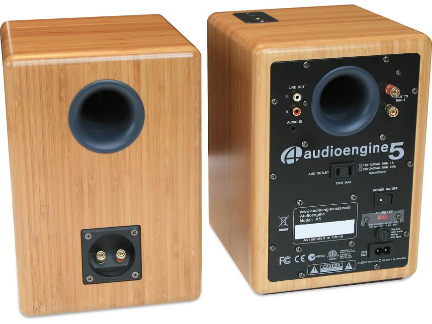 Audioengine 5 (A5) (Black) Premium powered bookshelf speakers
