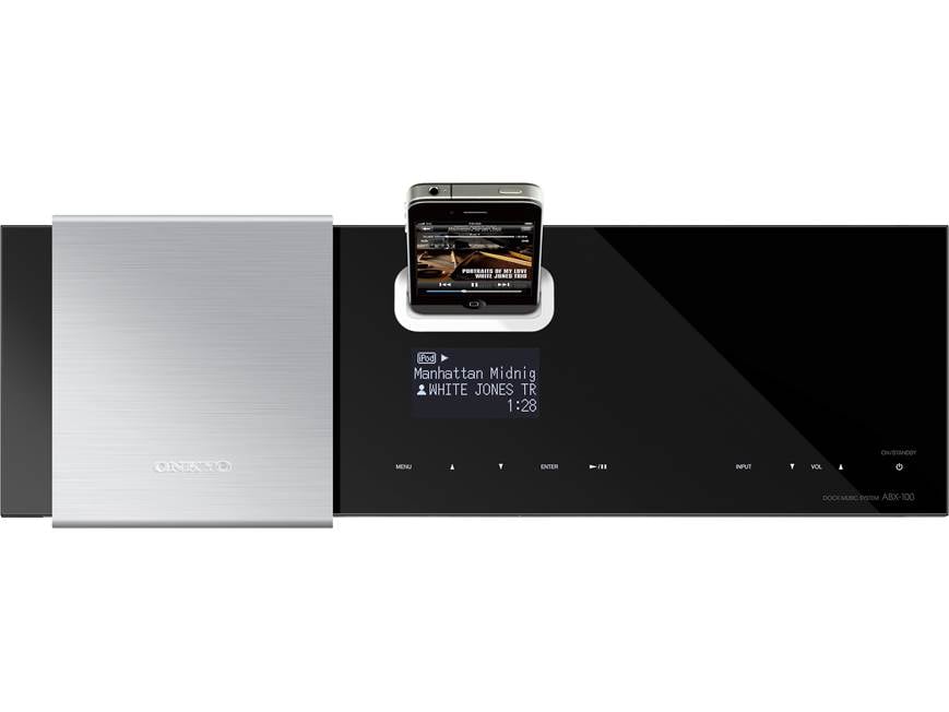 Onkyo ABX-100 Powered speaker system for iPod®/iPhone® at Crutchfield
