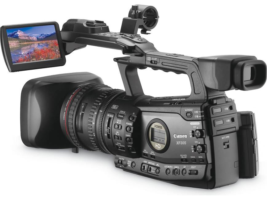 Canon XF305 High Definition Camcorder Professional three-sensor HD