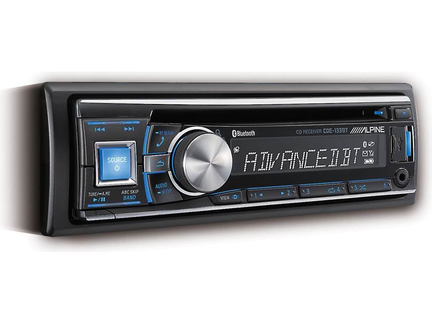 ALPINE カーナビ Bluetoothユニット Alpine CDE-133BT CD receiver at Crutchfield