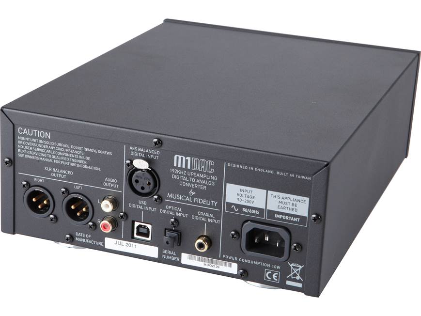 Musical Fidelity M1DAC A Stereo digital-to-analog converter with