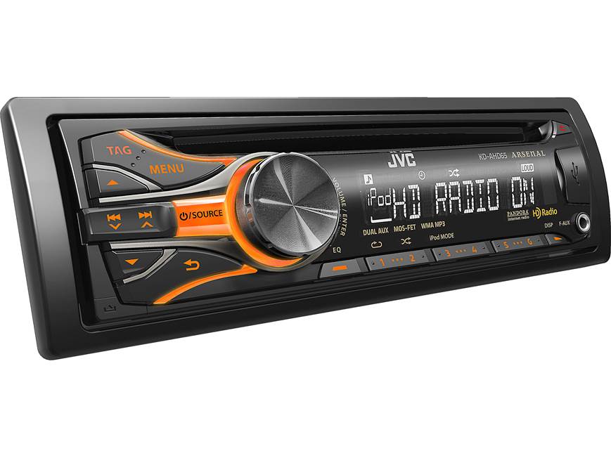 JVC Arsenal KD-AHD65 CD receiver at Crutchfield