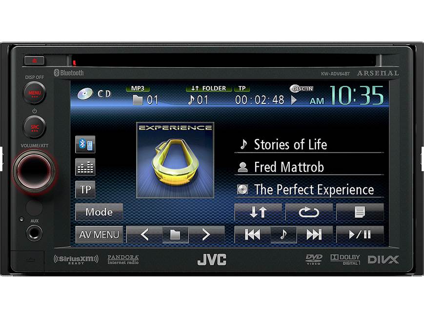JVC Arsenal KW-ADV64BT DVD receiver at Crutchfield