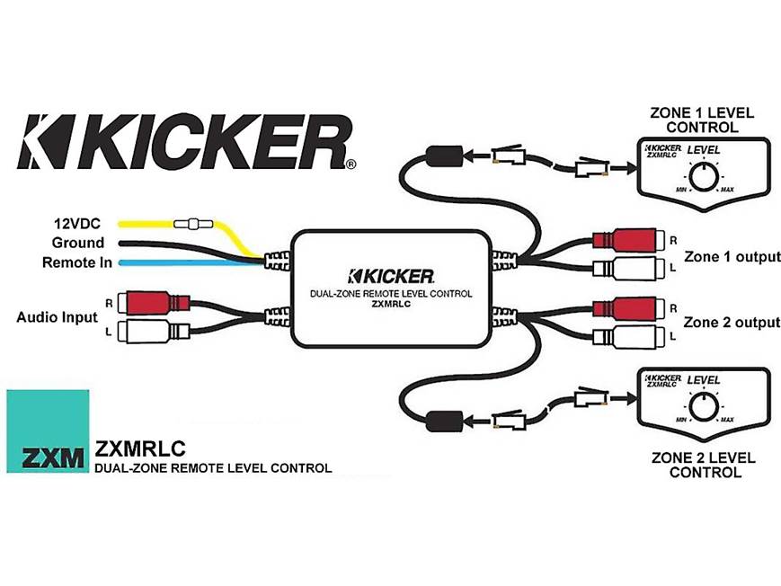 Kicker KXMA Wired Remote Bass Level Control For Marine Amplifiers - View #6