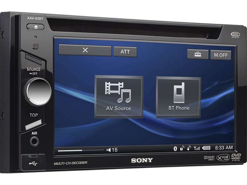 Sony XAV-62BT DVD receiver at Crutchfield