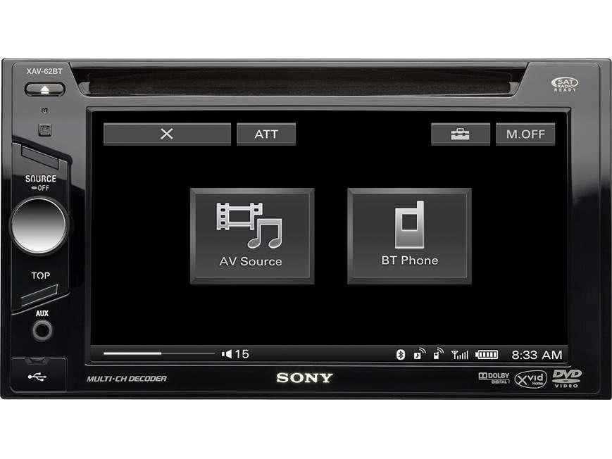 Sony XAV-62BT DVD receiver at Crutchfield