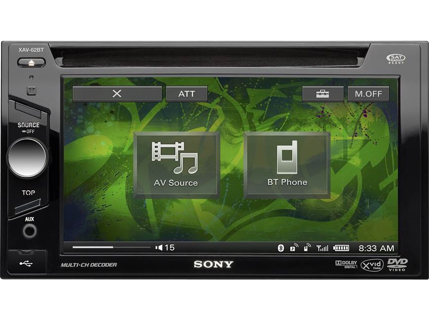 Sony XAV-62BT DVD receiver at Crutchfield