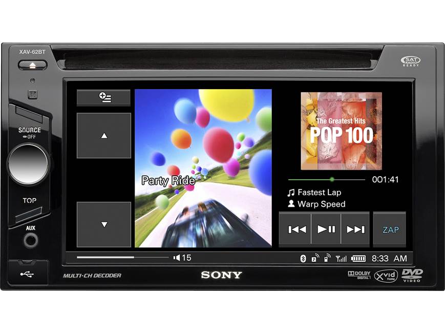 Sony XAV-62BT DVD receiver at Crutchfield