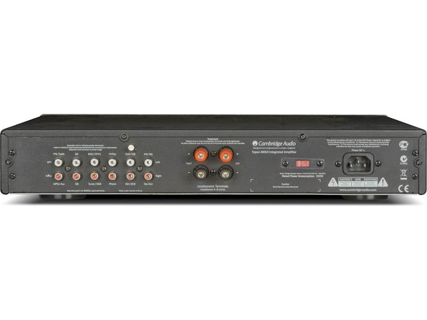 Cambridge Audio Topaz AM10 Stereo integrated amplifier at Crutchfield