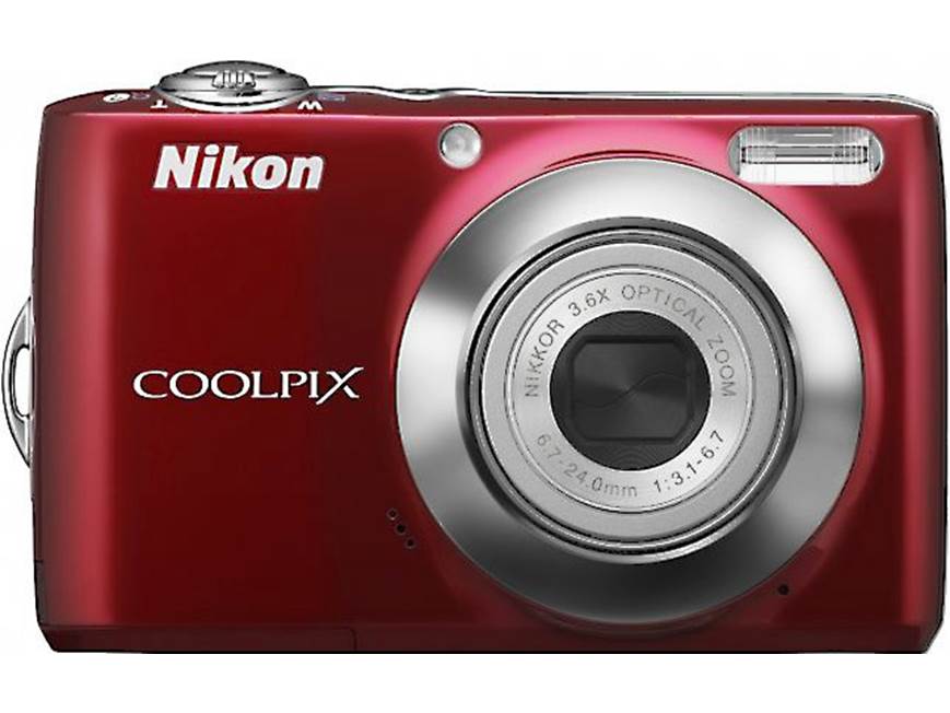 Nikon Coolpix L24 (Red) 14-megapixel digital camera with 3.6X