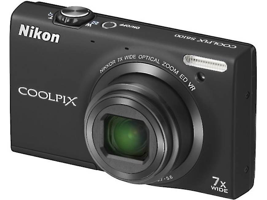 Nikon Coolpix S6100 (Black) 16-megapixel digital camera with 7X