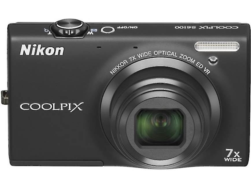 Nikon Coolpix S6100 (Black) 16-megapixel digital camera with 7X