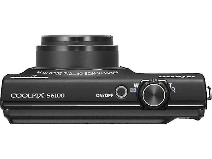 Nikon Coolpix S6100 (Black) 16-megapixel digital camera with 7X