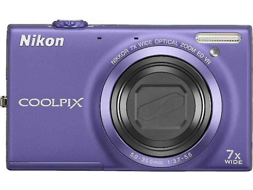 Nikon Coolpix S6100 (Violet) 16-megapixel digital camera with 7X