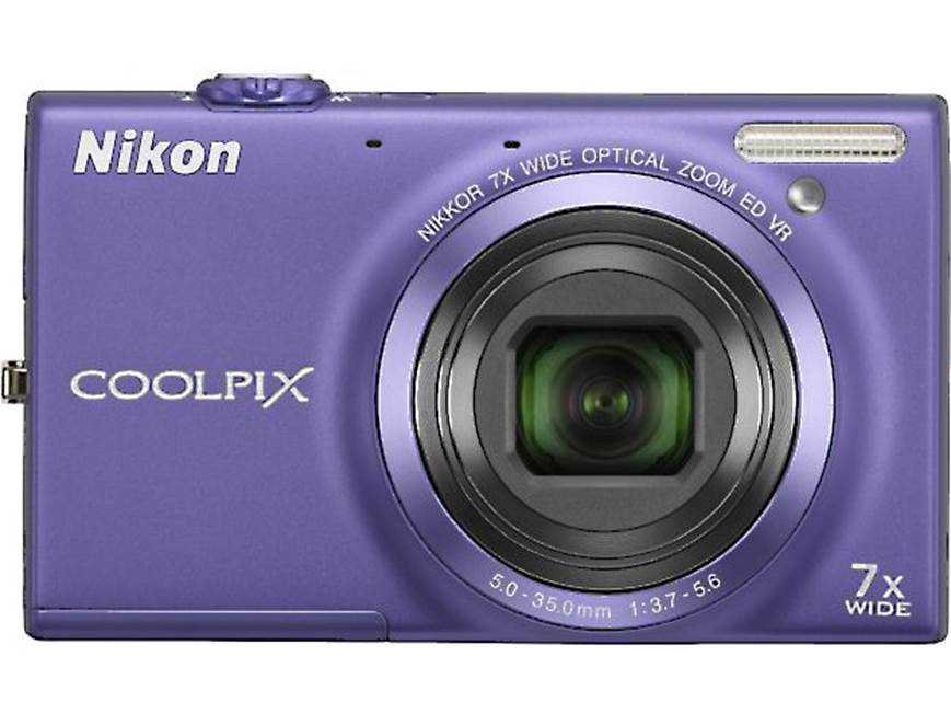 Nikon Coolpix S6100 (Violet) 16-megapixel digital camera with 7X
