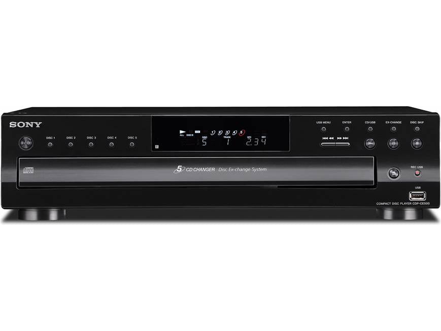 Sony CDP-CE500 5-disc CD changer at Crutchfield