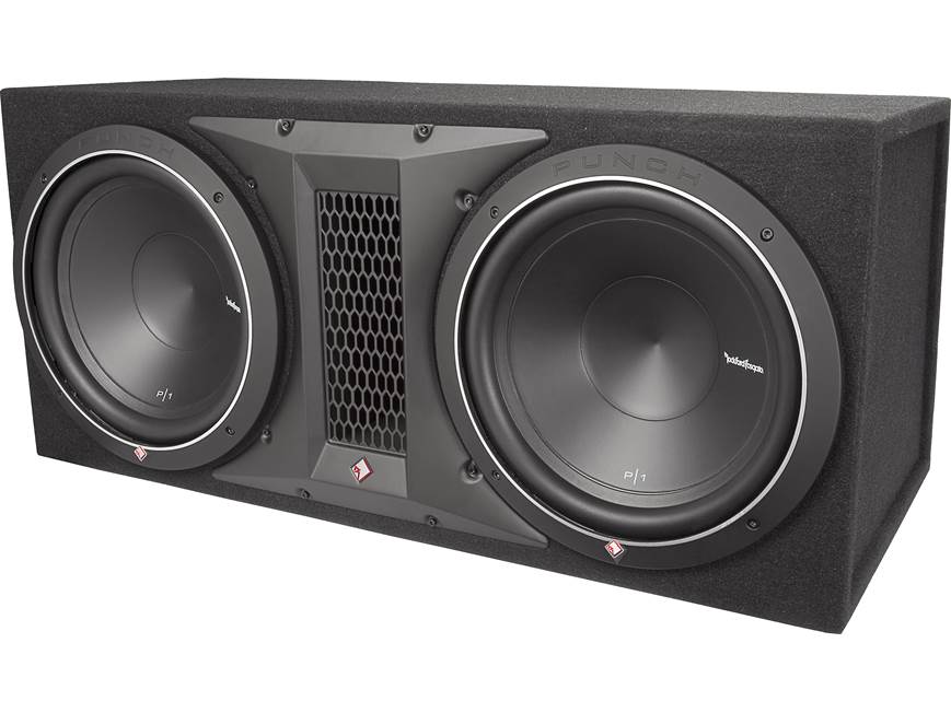 Rockford Fosgate Punch P1-2X12 Ported enclosure with two 12