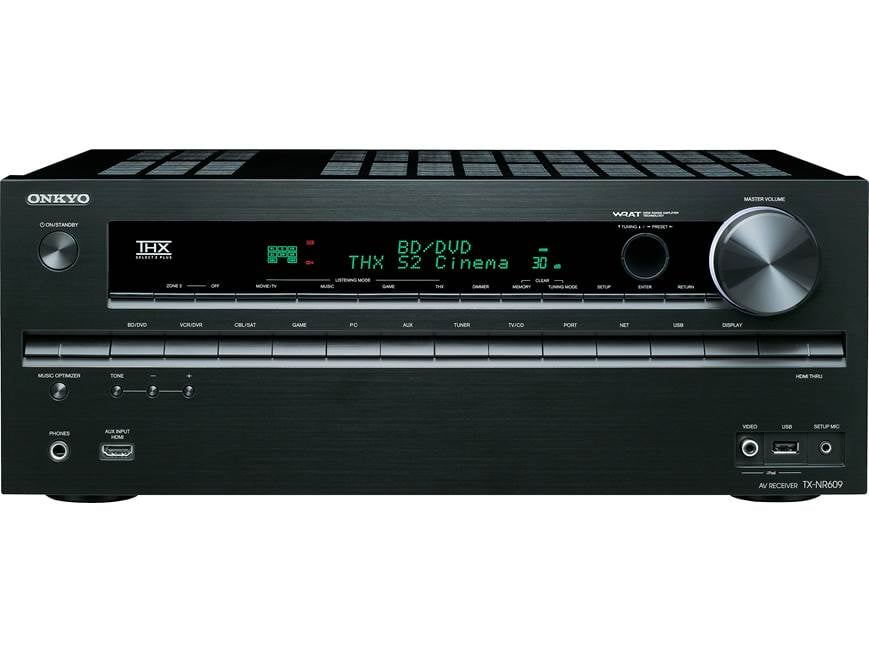 Onkyo TX-NR609 Home theater receiver with 3D-ready HDMI switching