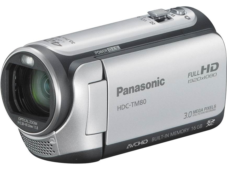Panasonic HDC-TM80 (Black) HD camcorder with 16GB flash memory
