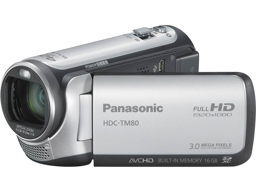 Panasonic HDC-TM80 (Black) HD camcorder with 16GB flash memory
