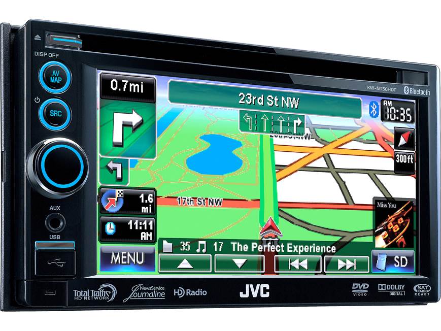 JVC KW-NT50HDT Navigation receiver at Crutchfield