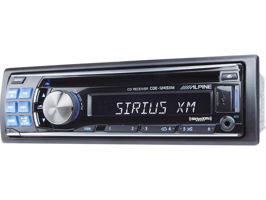 Alpine CDE-124SXM CD receiver with included XM tuner at Crutchfield