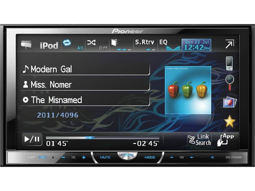 Pioneer AVH-P4400BH DVD receiver at Crutchfield