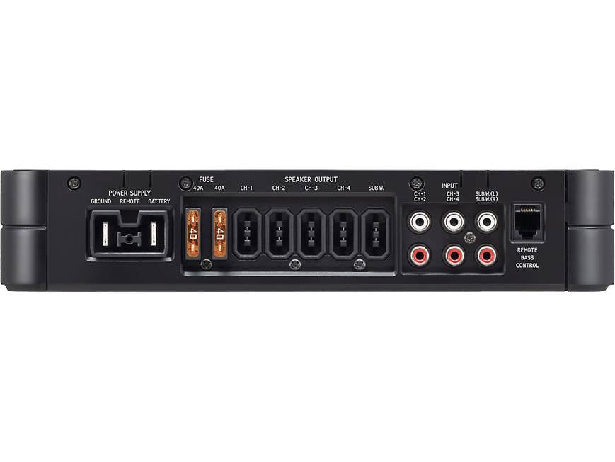 Alpine PDX-V9 5-channel car amplifier — 100 watts RMS x 4 + 500