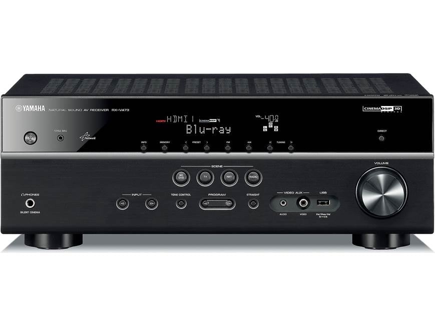 Yamaha RX-V473 Home theater receiver with 3D-ready HDMI switching