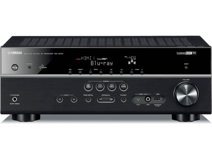 Yamaha RX-V573 Home theater receiver with 3D-ready HDMI switching