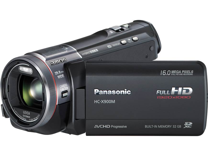 Panasonic HC-X900M HD camcorder with 32GB of flash memory at