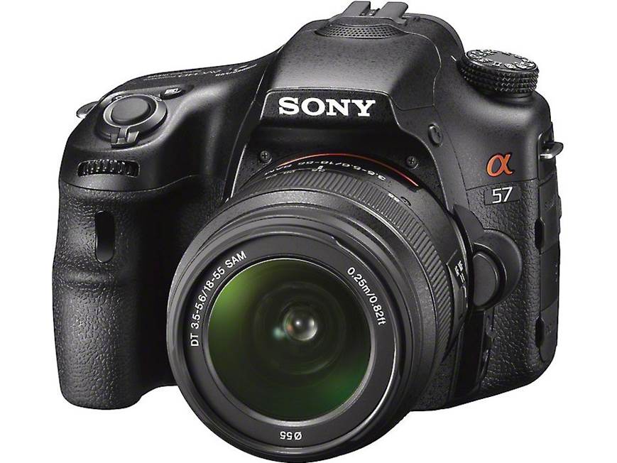 Sony Alpha SLT-A57 Kit 16-megapixel digital SLR camera with 18