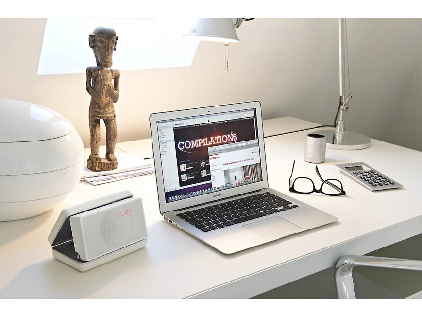 Geneva Sound System Model XS (White) Portable Bluetooth® powered