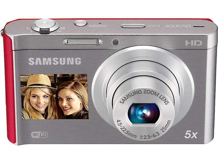 Samsung DV300F (Silver/Red) Dual-view compact camera with Wi-Fi