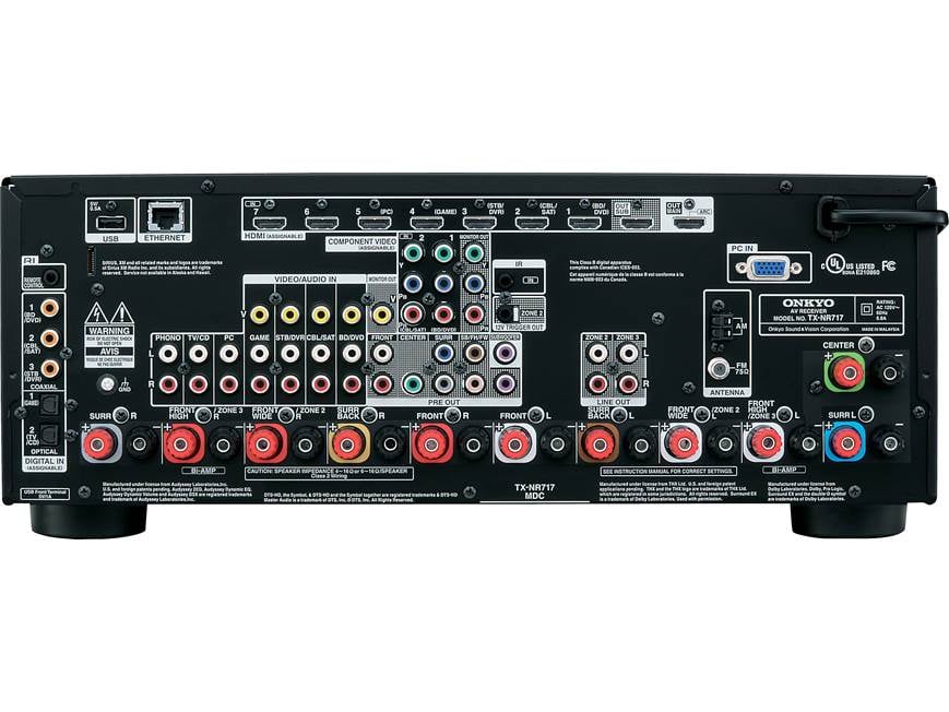 Onkyo TX-NR717 7.2-channel home theater receiver, Internet-ready