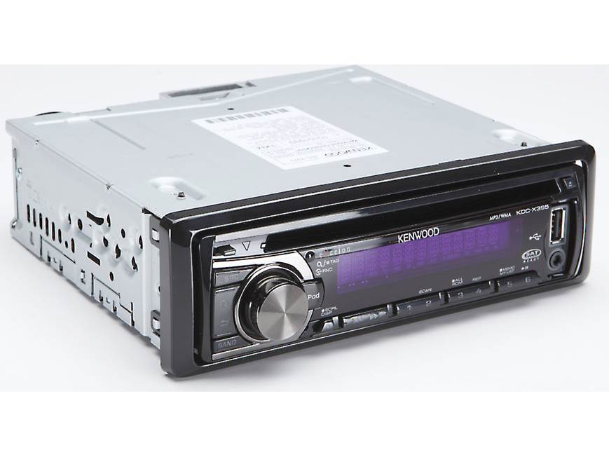 Kenwood Car Stereo Package KDC-X395 CD receiver with KFC-G1620