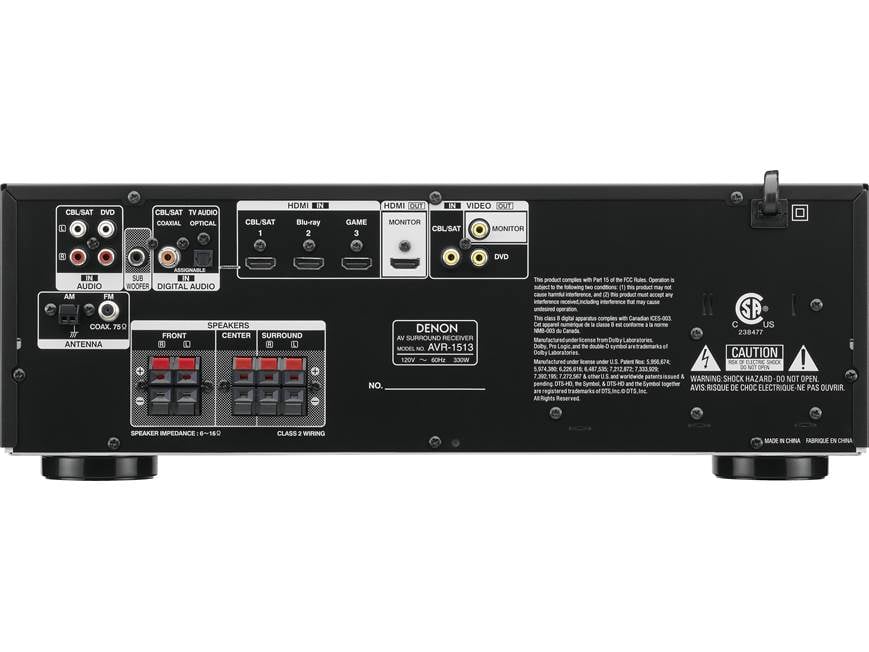Denon AVR-1513 5.1-channel home theater receiver at Crutchfield