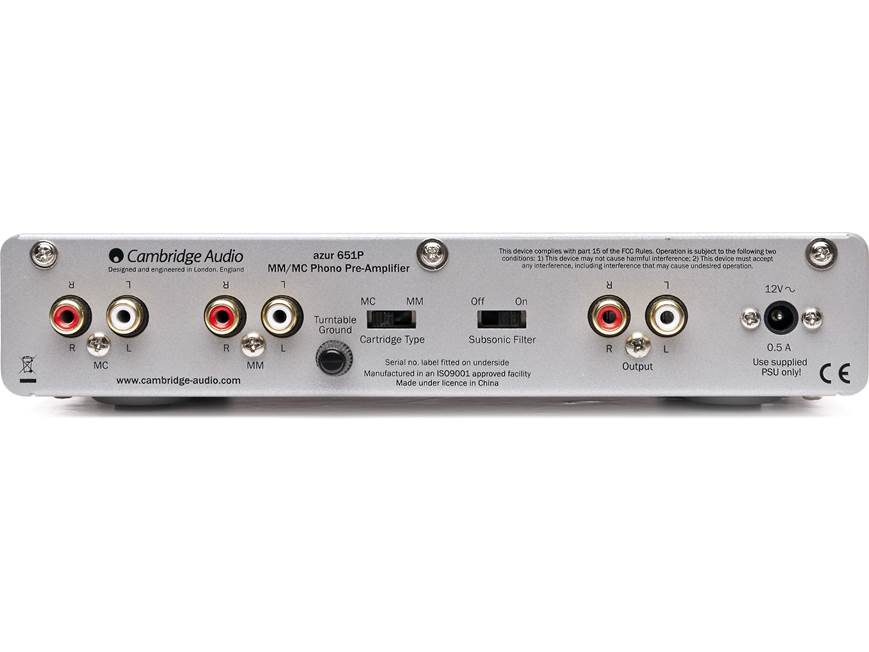 Cambridge Audio Azur 651P (Silver) Phono preamplifier (Silver) at